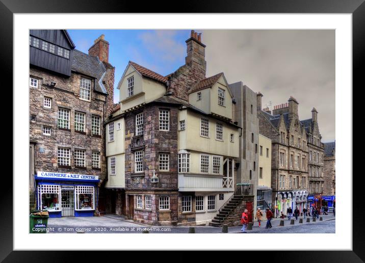 John Knox's House at the Netherbow Framed Mounted Print by Tom Gomez