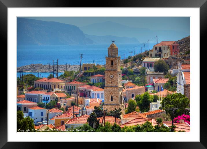 The Roloi on Halki Framed Mounted Print by Tom Gomez