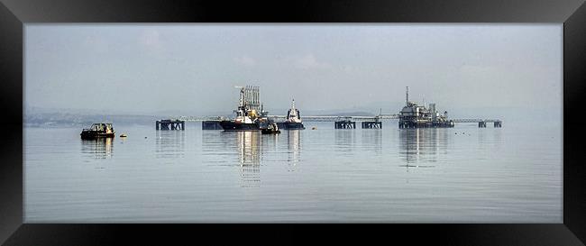 Hound Point Oil Terminal Framed Print by Tom Gomez