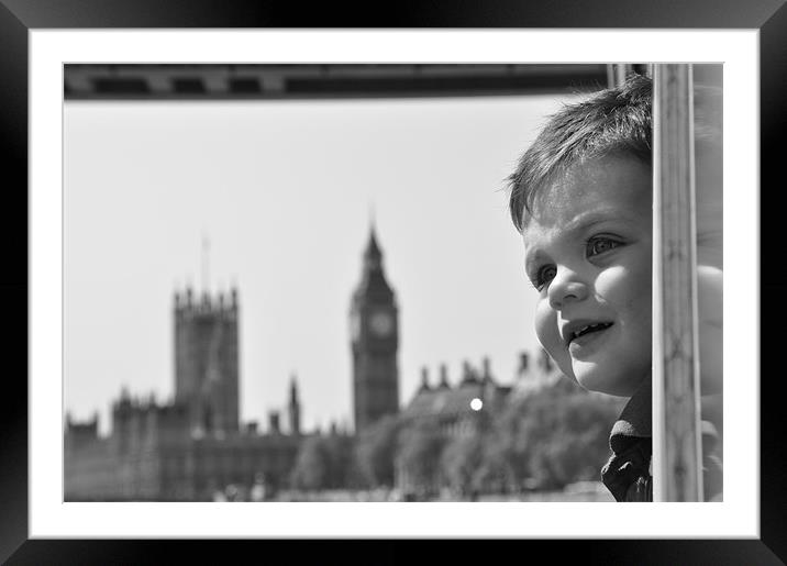 Loving Big Ben Framed Mounted Print by Lise Baker