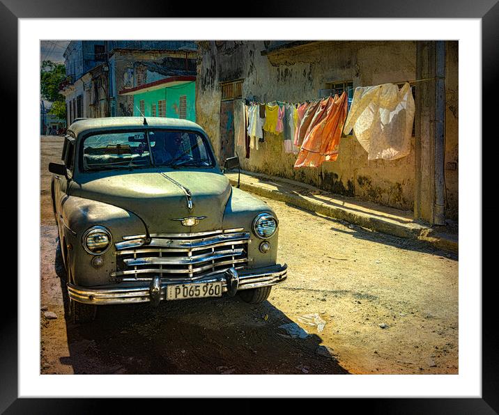 Cuban Laundry Day Framed Mounted Print by Chris Lord