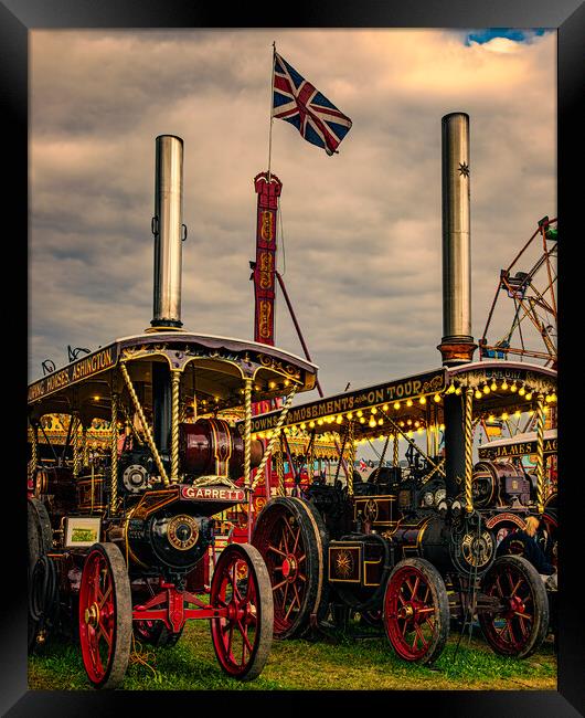 Classic British Steam Tractors Framed Print by Chris Lord