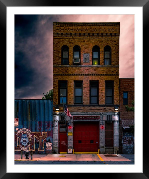 F.D.N.Y. Engine Company 237 Framed Mounted Print by Chris Lord