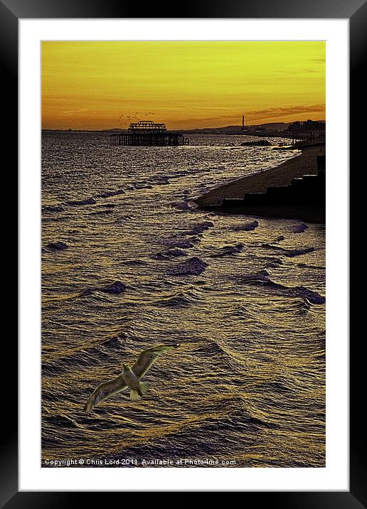 A View From The Pier Framed Mounted Print by Chris Lord