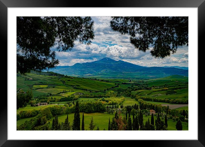 A Tuscan Landscape Framed Mounted Print by Chris Lord