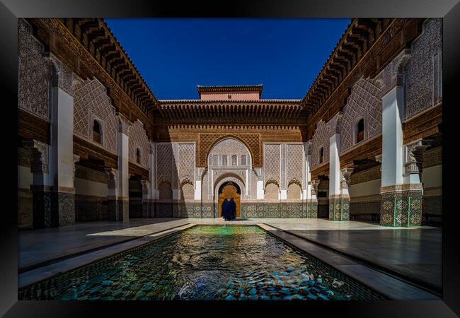 Ben Youssef Madrasa Framed Print by Chris Lord