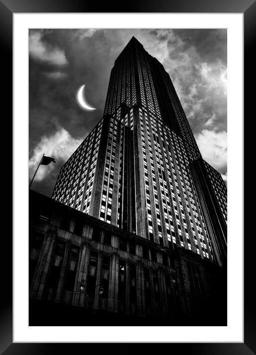 Empire Eclipse Framed Mounted Print by Chris Lord