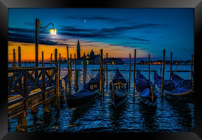 Sunrise On The Grand Canal Framed Print by Chris Lord