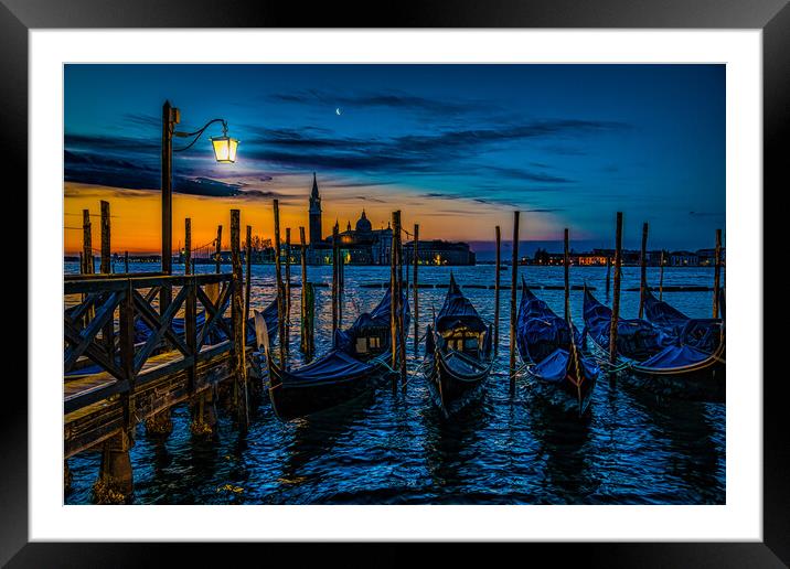 Sunrise On The Grand Canal Framed Mounted Print by Chris Lord