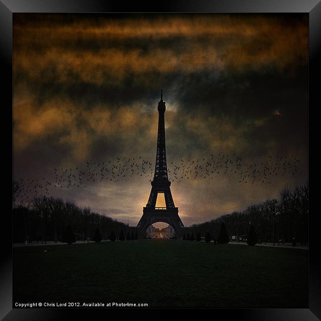 Storm Watch Paris Framed Print by Chris Lord