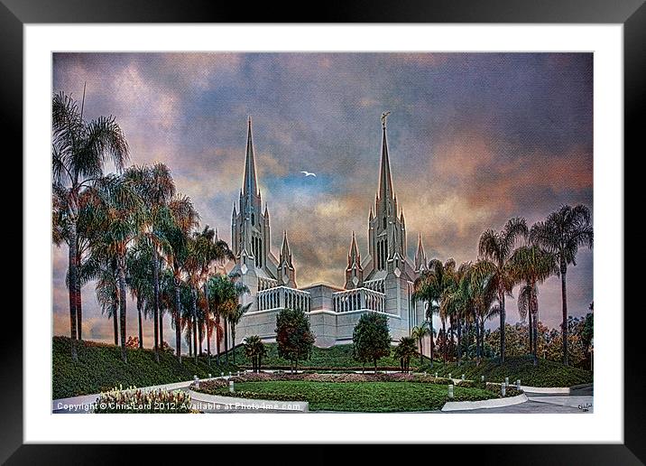 Heaven's Own Temple Framed Mounted Print by Chris Lord