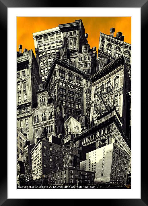 Walls and Towers Framed Mounted Print by Chris Lord