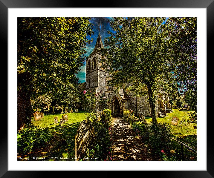 St. Nicholas Church, Pevensey Framed Mounted Print by Chris Lord