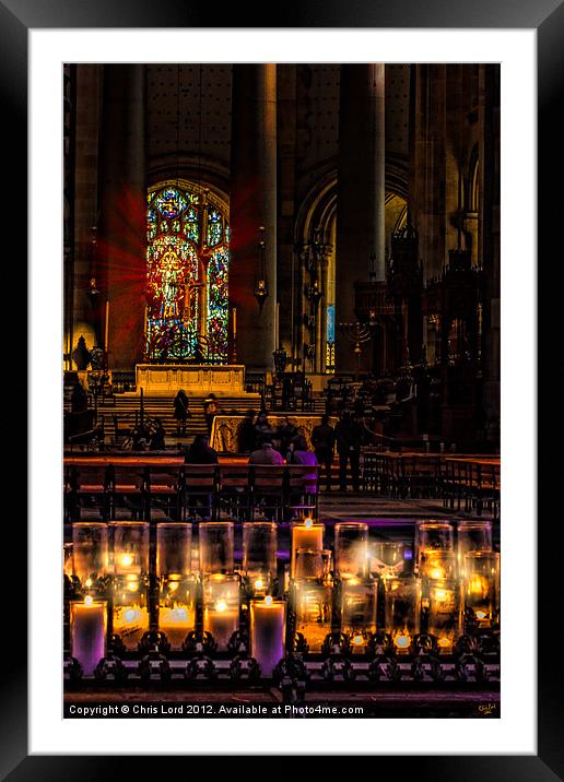 Cathedral Interior Framed Mounted Print by Chris Lord