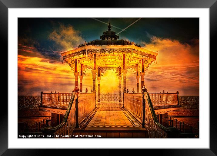 The Bandstand Framed Mounted Print by Chris Lord