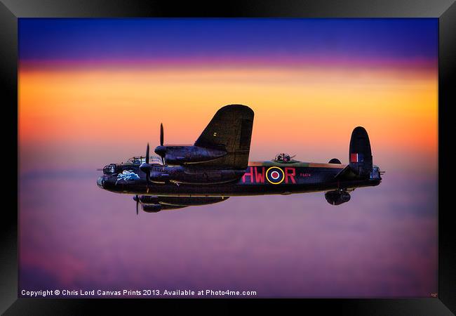 Lancaster at Dawn Framed Print by Chris Lord