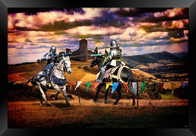The Joust Framed Print by Chris Lord