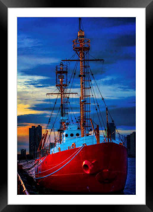The Lightship Nantucket Framed Mounted Print by Chris Lord
