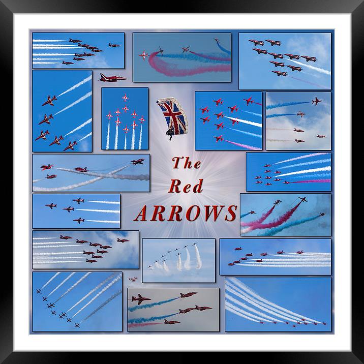 A Red Arrows Poster Framed Mounted Print by Chris Lord