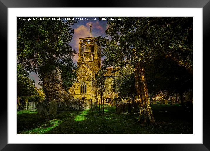   St Mary de Haura Church Framed Mounted Print by Chris Lord
