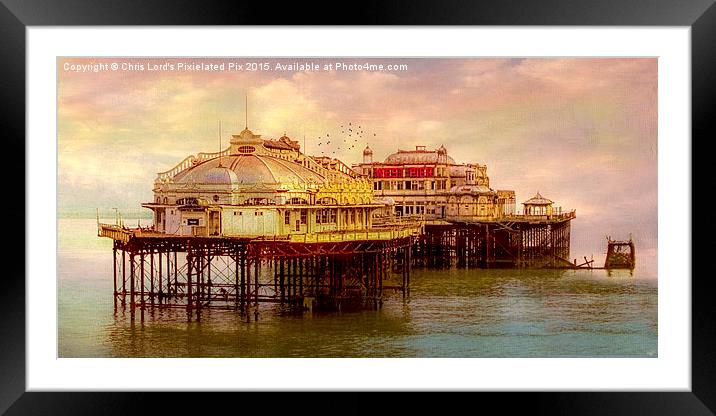 The Last Days Of The West Pier Framed Mounted Print by Chris Lord