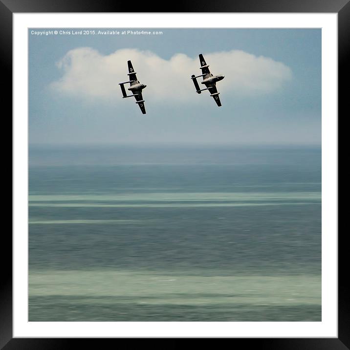  Vampires Over The Channel Framed Mounted Print by Chris Lord