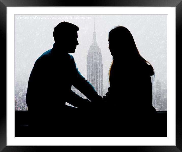 Young Love Framed Mounted Print by Chris Lord