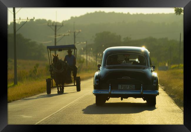On The Road To Trinidad De Cuba Framed Print by Chris Lord