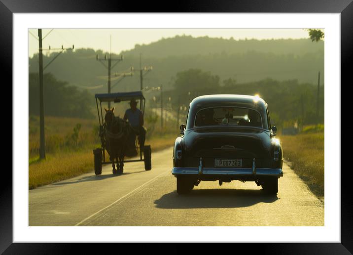On The Road To Trinidad De Cuba Framed Mounted Print by Chris Lord