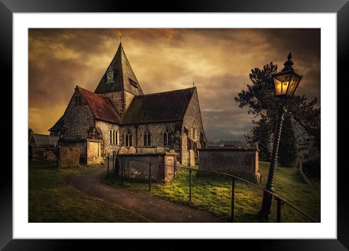 Saint Margaret's Church In Ditchling Framed Mounted Print by Chris Lord