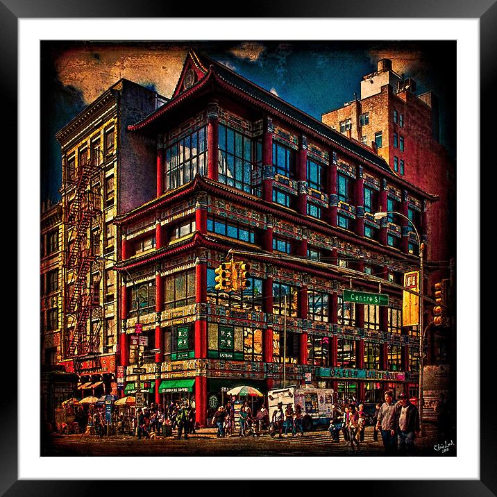 The Chinese Bank, Chinatown, New York City Framed Mounted Print by Chris Lord