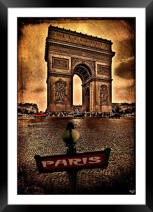 Arc de Triomphe de l'Étoile Framed Mounted Print by Chris Lord