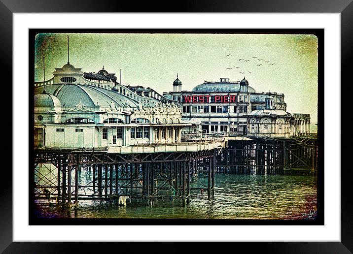 Brighton's Victorian West Pier Framed Mounted Print by Chris Lord