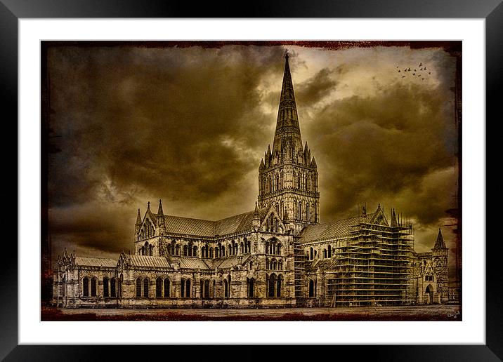Salisbury Cathedral Framed Mounted Print by Chris Lord
