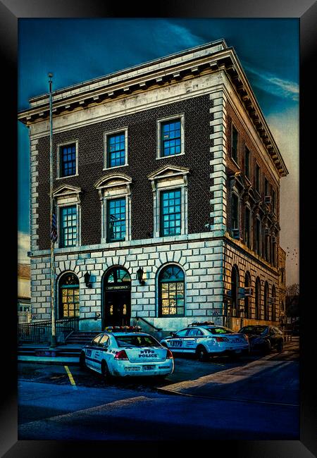 Tottenville NYPD Precinct Framed Print by Chris Lord