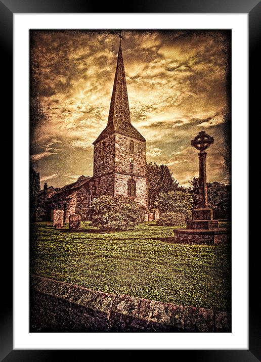 An English Country Church Framed Mounted Print by Chris Lord