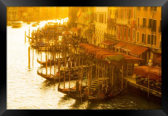 High Noon On The Grand Canal Framed Print by Chris Lord