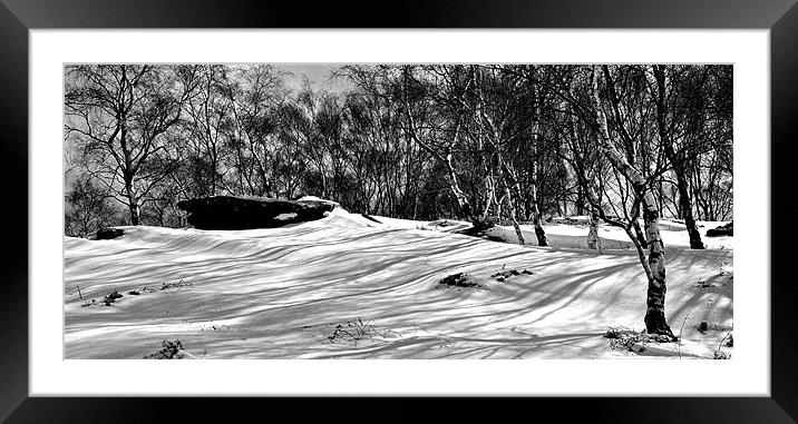 Shadows in the Snow Framed Mounted Print by Stuart Hough