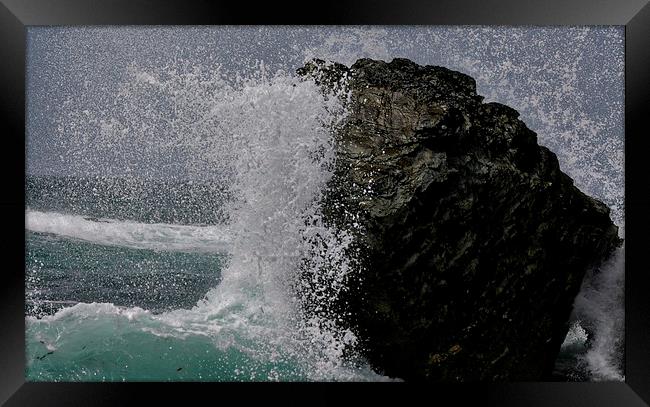 Splash Framed Print by Karl Butler