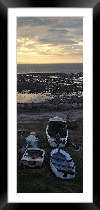 Dusk Nears at St Bees Framed Mounted Print by Karl Butler