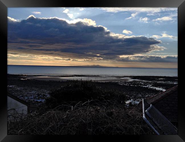 Dusk at St Bees Framed Print by Karl Butler