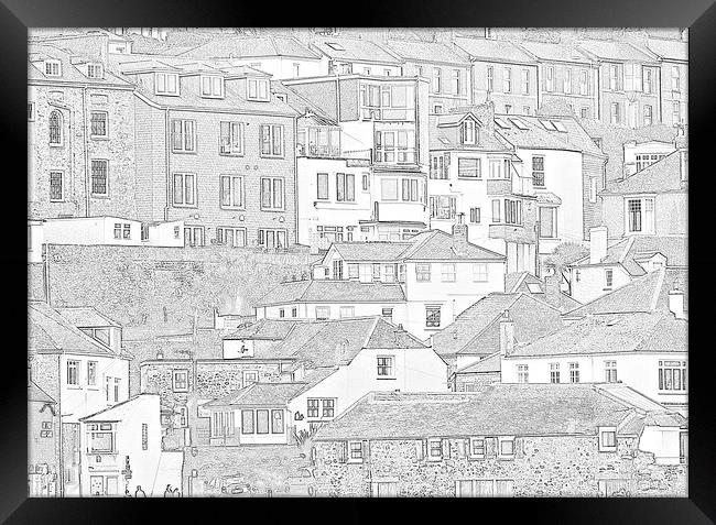 St Ives Sketchbook Framed Print by Karl Butler
