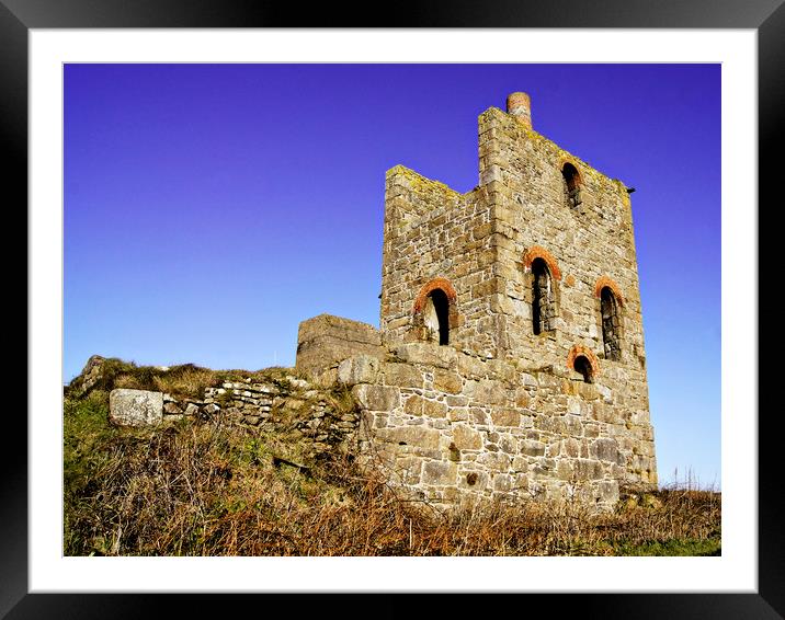 Levant enginehouse Framed Mounted Print by Karl Butler