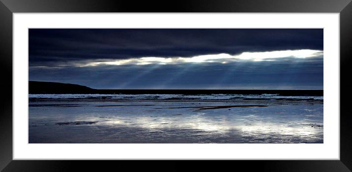  Stormy St Ives Bay Framed Mounted Print by Karl Butler