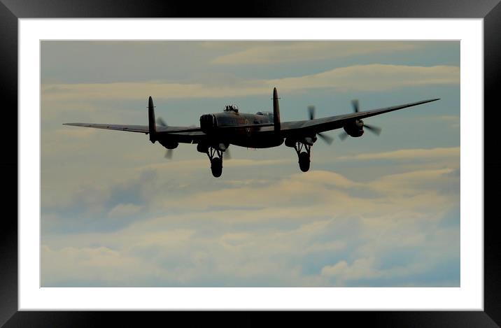  Lancaster Landing Framed Mounted Print by Karl Butler