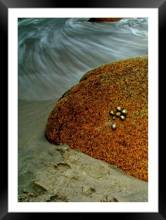  Incoming Tide at Porth Nanven Framed Mounted Print by Karl Butler