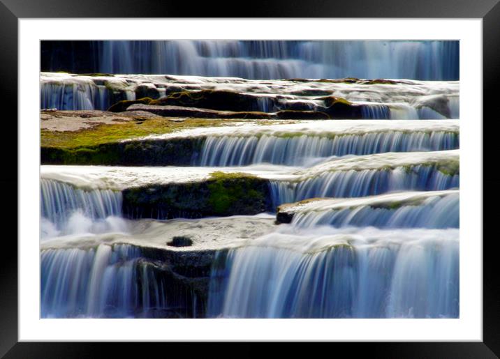 Aysgarth Lower Falls. Framed Mounted Print by Karl Butler