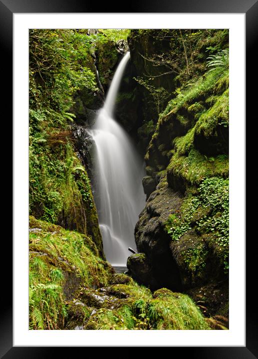  Aira Force Waterfall Framed Mounted Print by Karl Butler