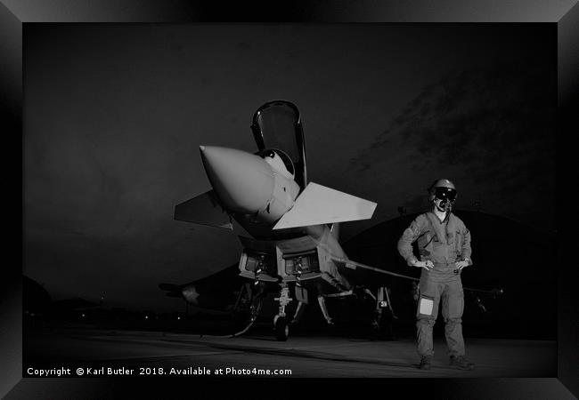 Typhoon Crew Framed Print by Karl Butler