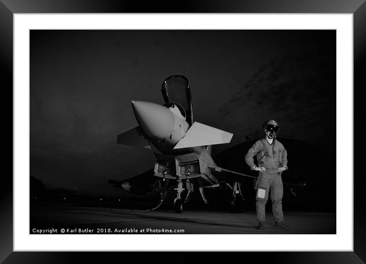 Typhoon Crew Framed Mounted Print by Karl Butler